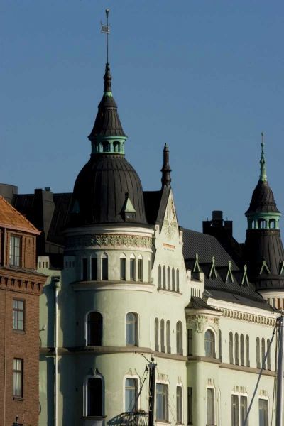 Finland, Helsinki View of building with spires